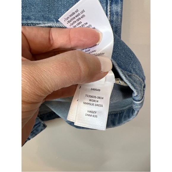 Paige Mayslie Denim Short Sleeve
Denim Collared Mini Jean Dress - Picture 6 of 7